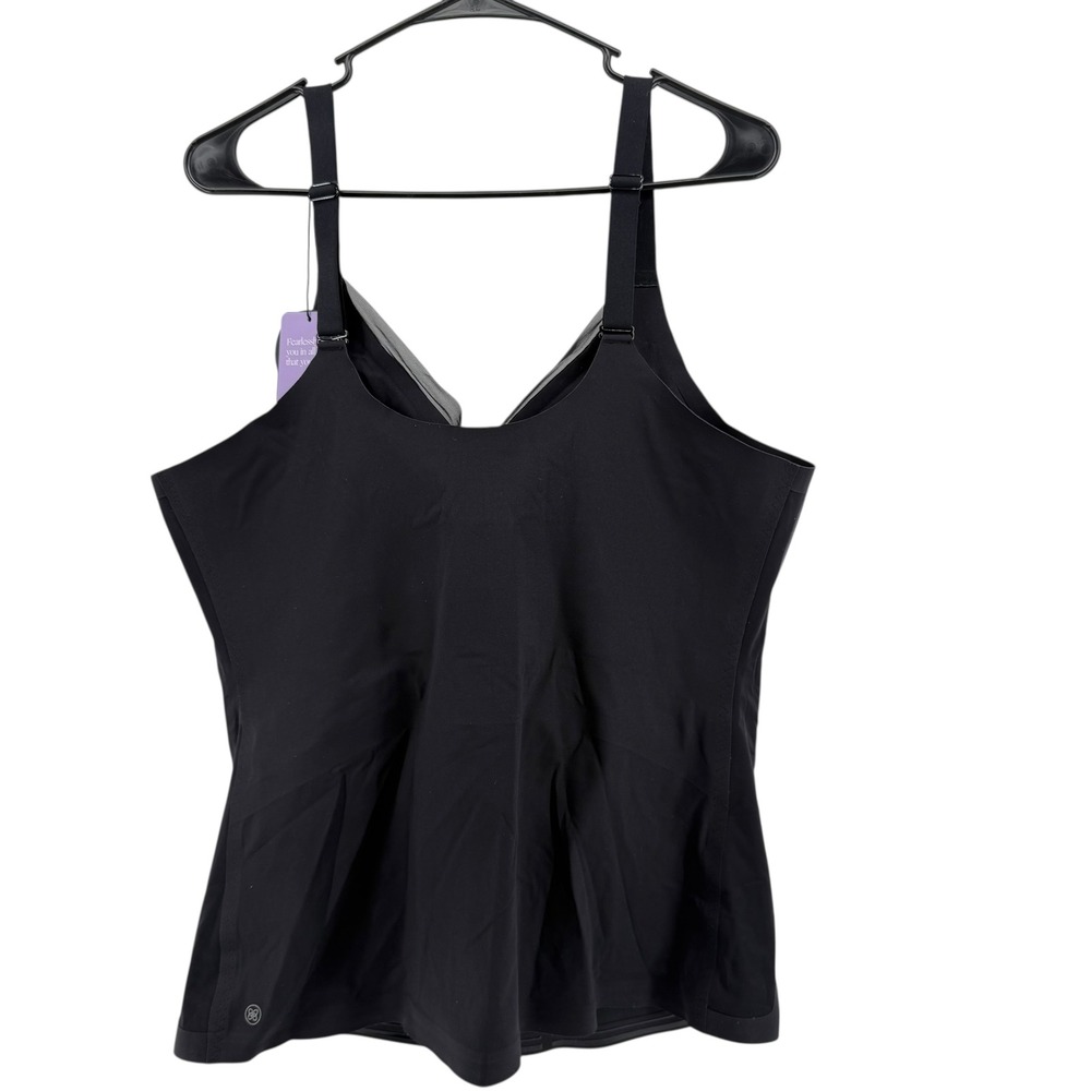 HONEYLOVE CrossOver Cami‎ Black Sculpting Bra Tank Tummy Control Shapewear 3XL - Picture 6 of 9
